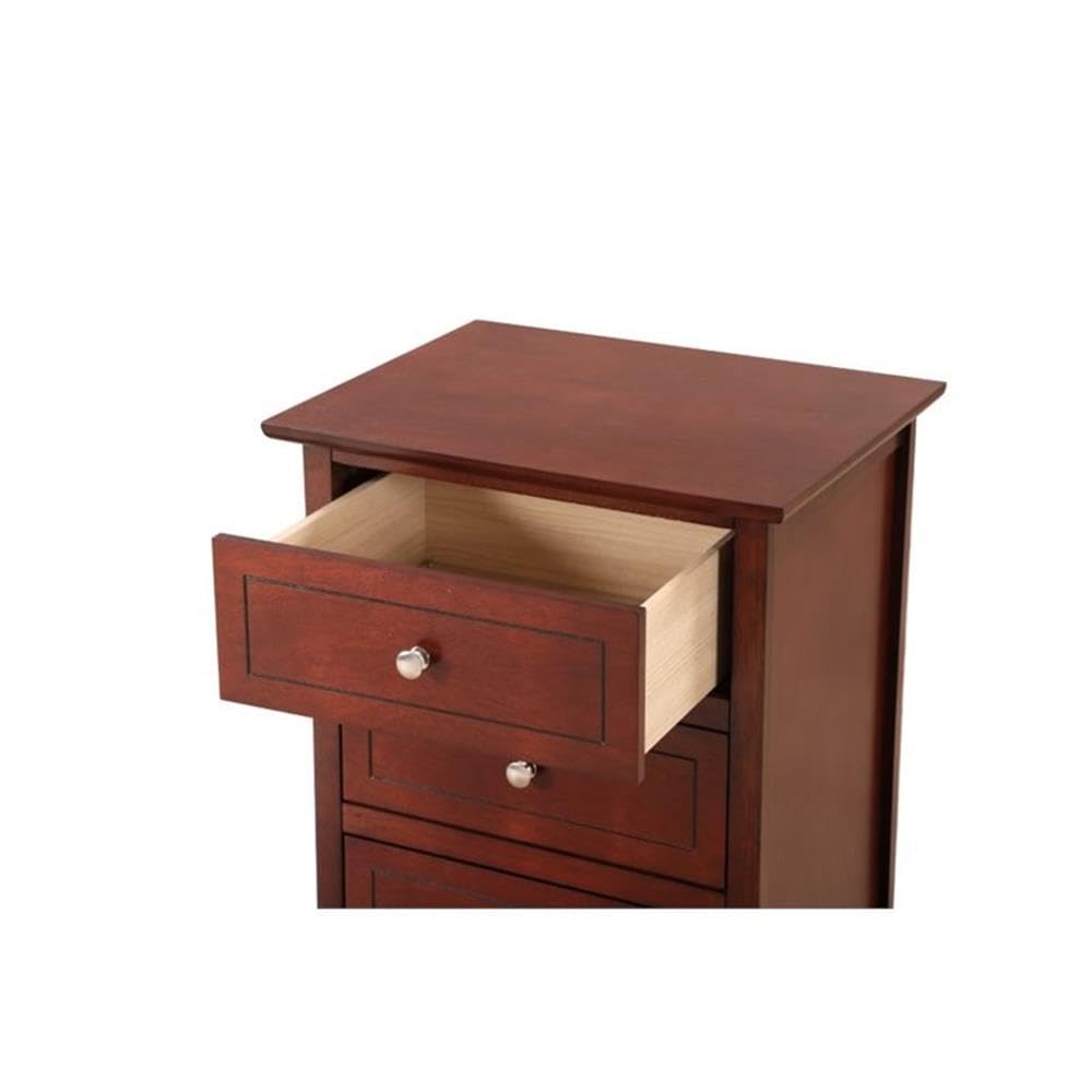 3-Drawer Solid Wood Nightstand S447