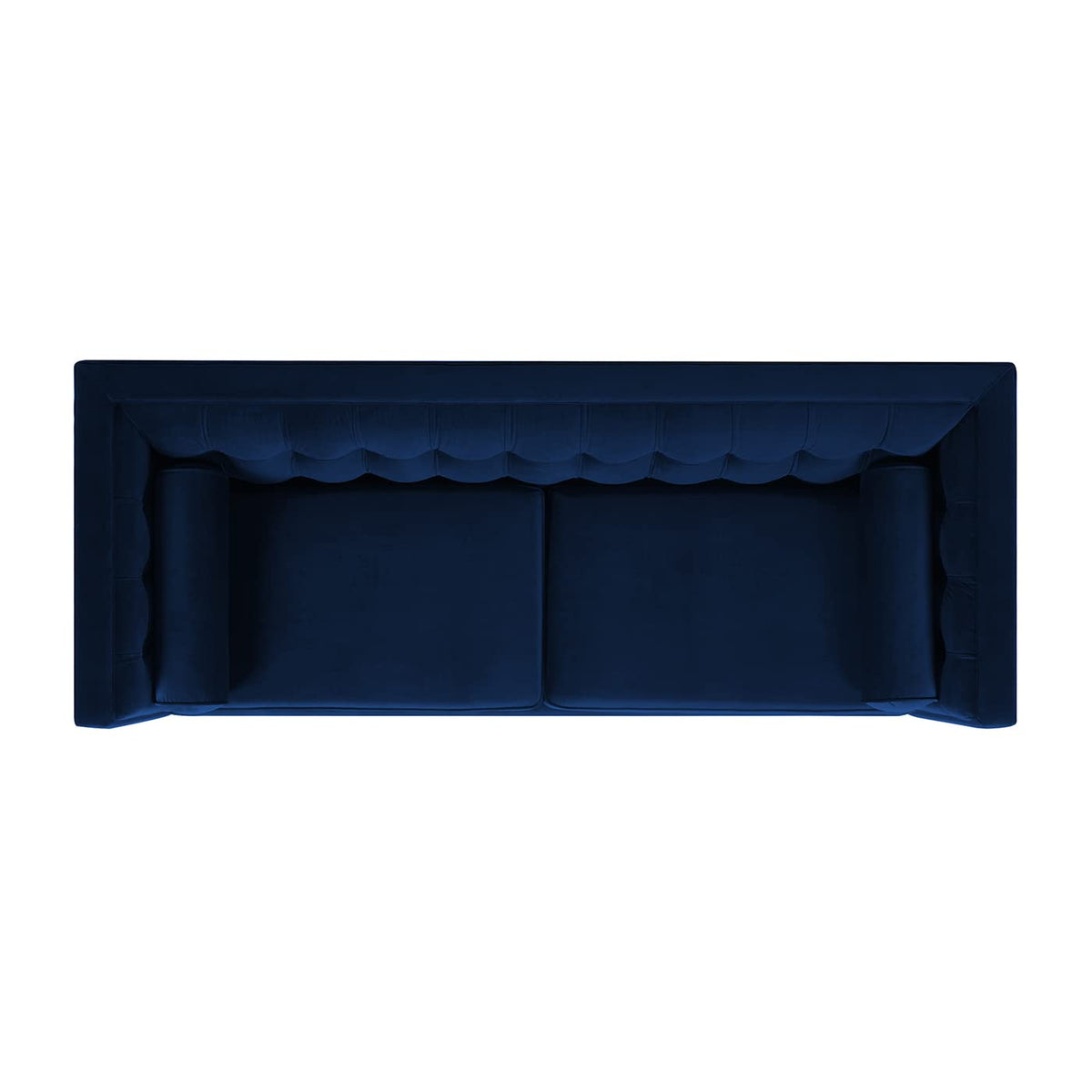 Navy Blue Velvet Tufted Sofa G989