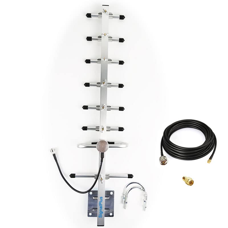 Outdoor Yagi Antenna 10 dbi with Low Loss Cable RG58 16.5ft I684