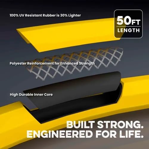 3/4 Inch x 100 Foot Rubber Water Hose G6368