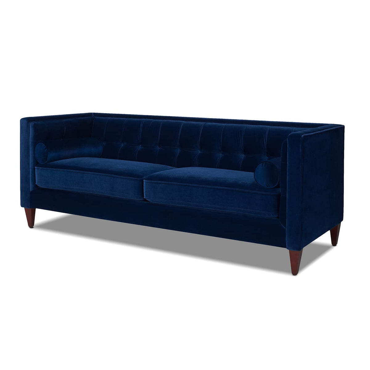 Navy Blue Velvet Tufted Sofa G989