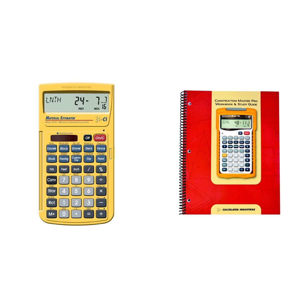 Material Estimator Calculator and Study Guide A4947