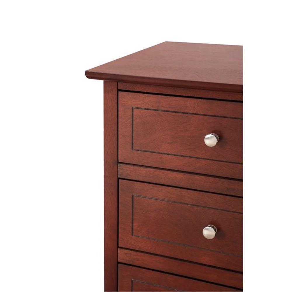 3-Drawer Solid Wood Nightstand S447