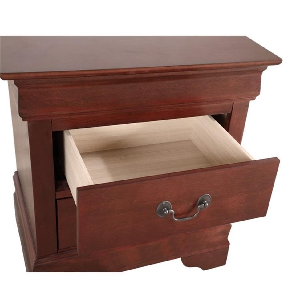 Set of 2 Queen Sleigh Bed and 2-Drawer Nightstand G990952