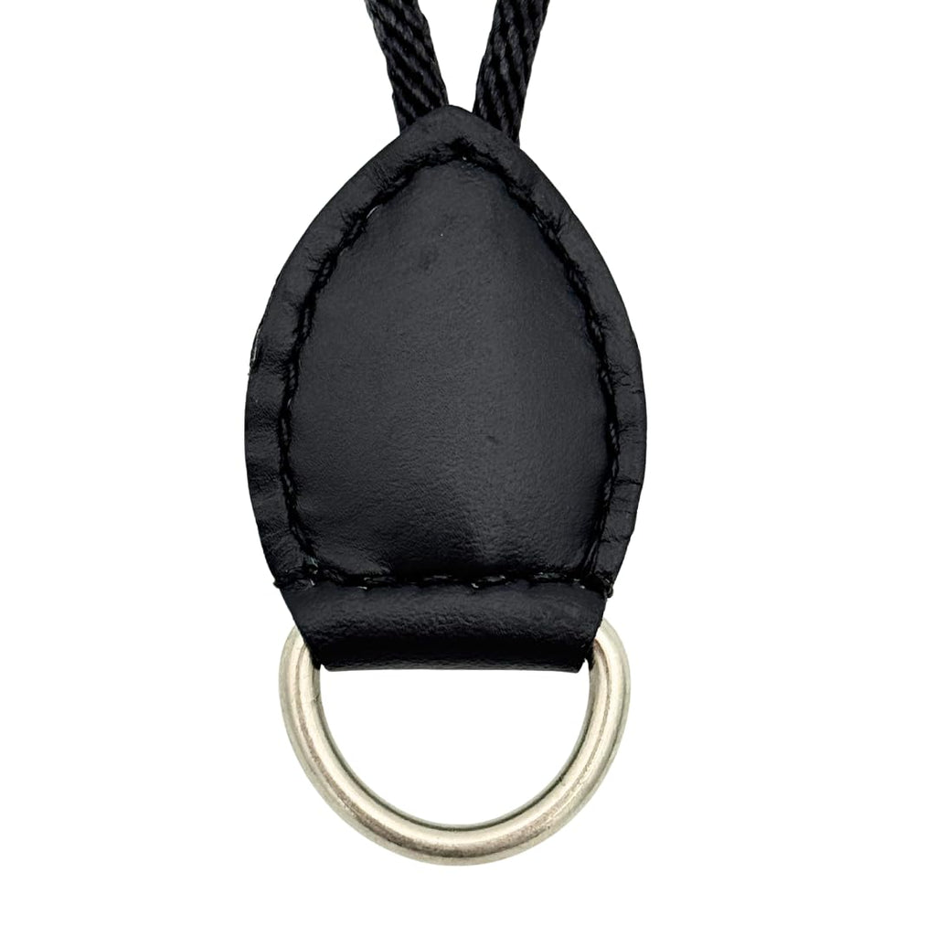 Black Leather Dee Ring Savers for Western Saddles W872