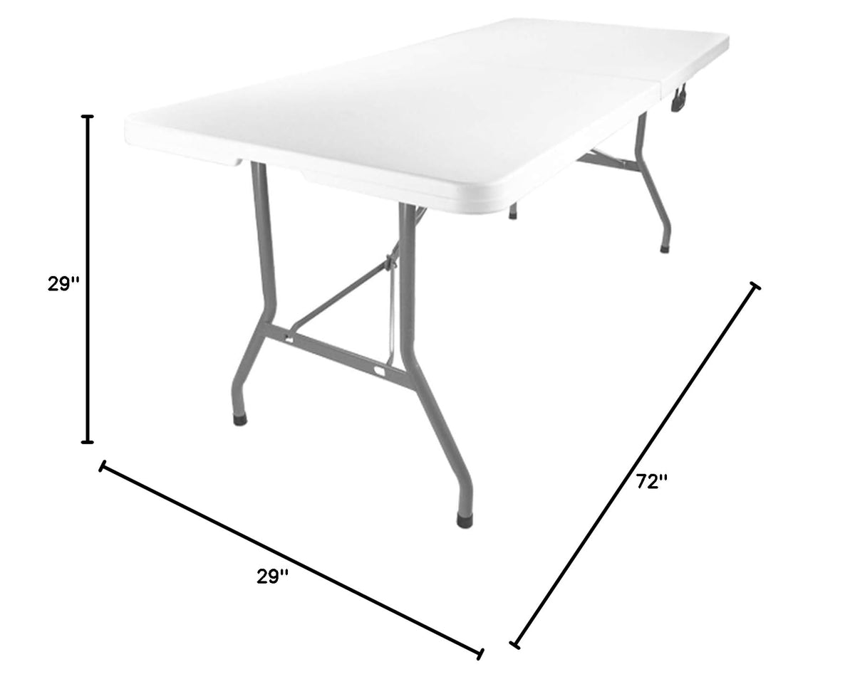 Folding Heavy Duty Plastic Table White 6ft Z447670