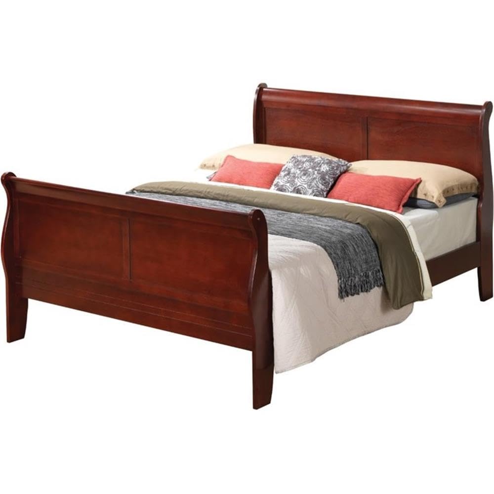 Set of 2 Queen Sleigh Bed and 2-Drawer Nightstand G990952