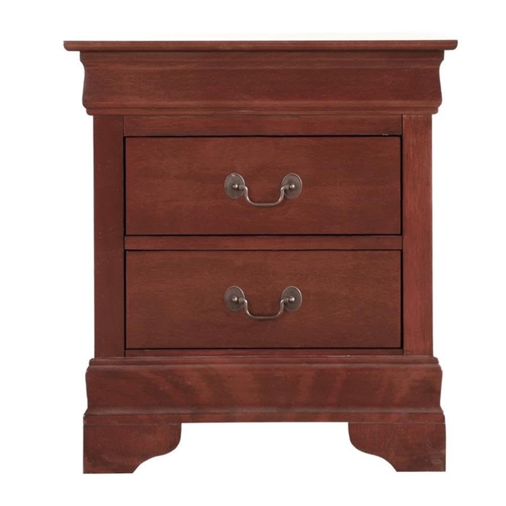 Set of 2 Queen Sleigh Bed and 2-Drawer Nightstand G990952