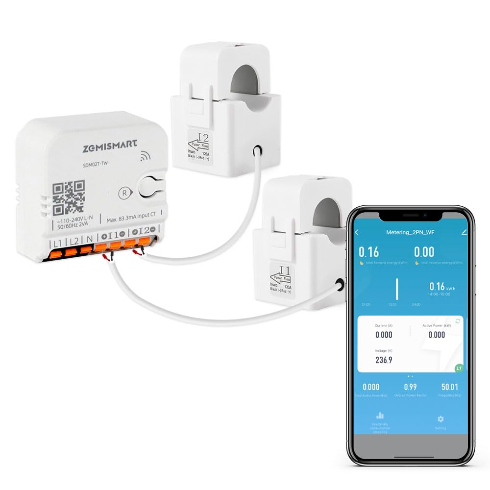 WiFi Home Energy Monitor with 2 x 120A CTs R3614