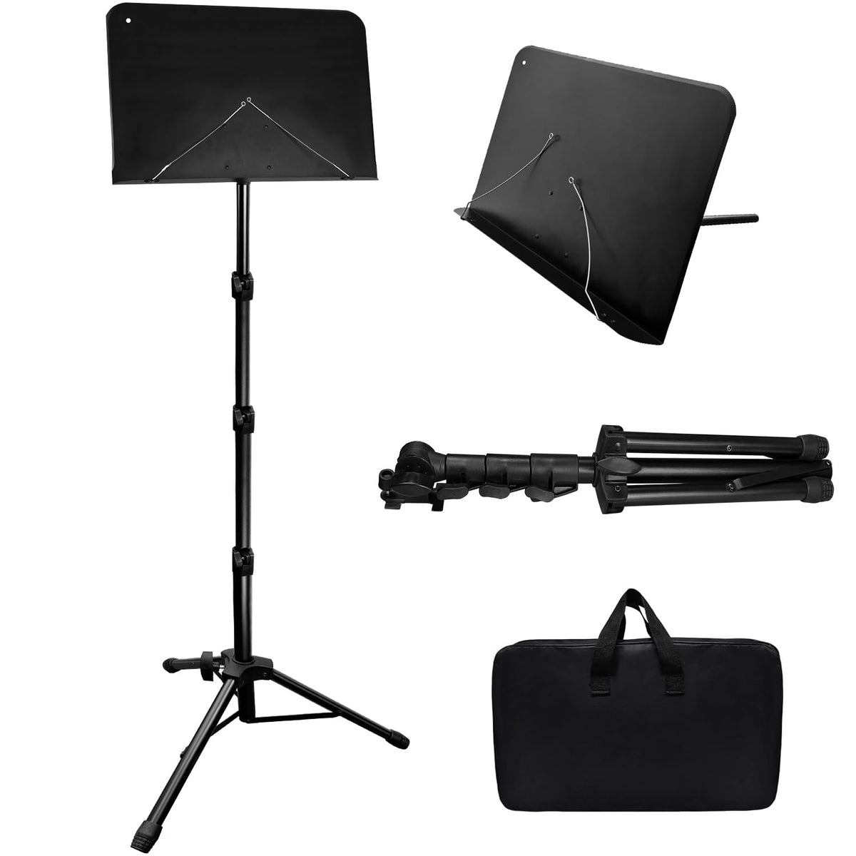 70IN Adjustable Sheet Music Stand with Carrying Bag T6097