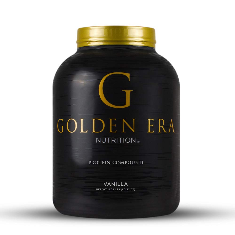 Whey Protein Compound Powder, Vanilla Flavor, Gluten-Free, 5 Pounds C564