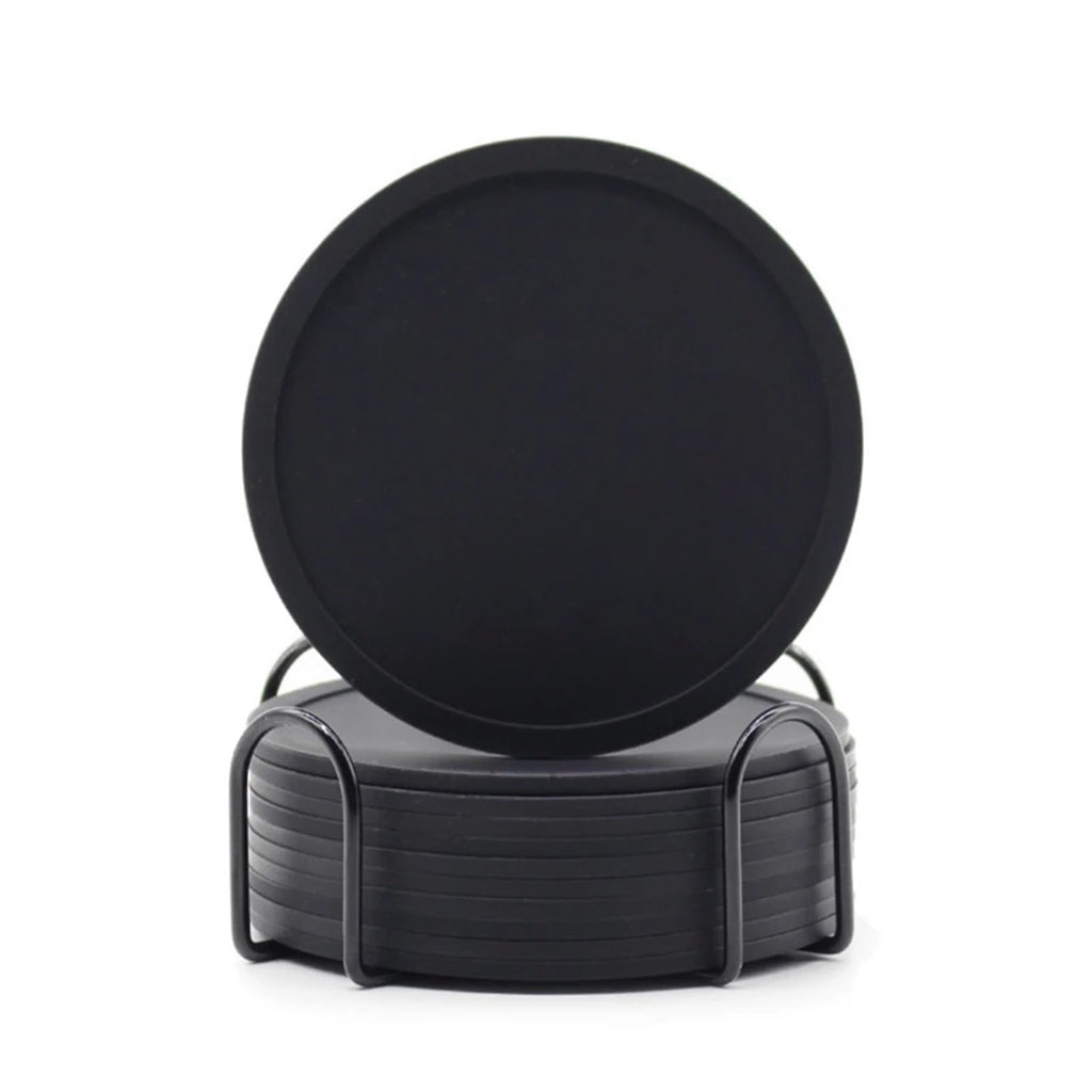 Black Silicone Coasters Set of 32 S296703