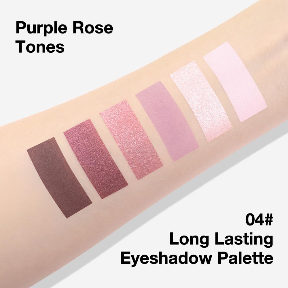 6 Colors Mini Rose Pink Eyeshadow Palette T971023