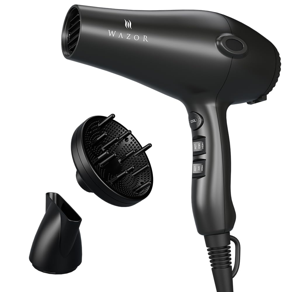 1875W Ionic Hair Dryer with Diffuser and Concentrator C892