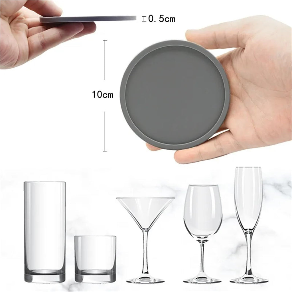 Black Silicone Coasters Set of 32 S296703
