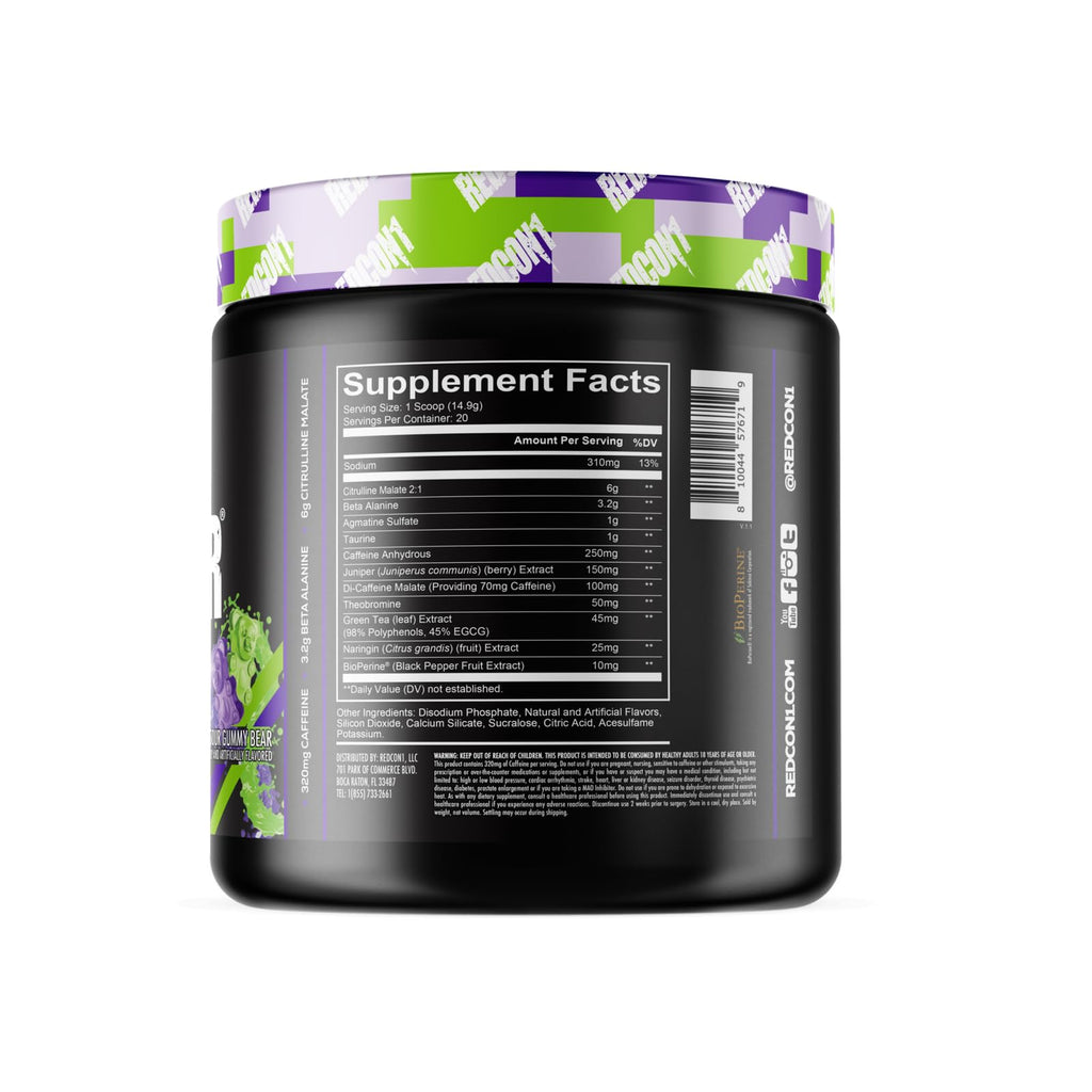 Pre Workout Powder 20 Servings W3599
