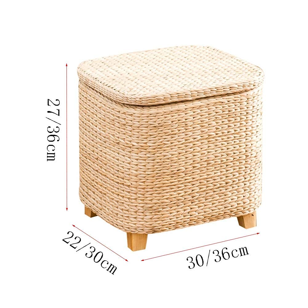 Square Woven Footstool C79708