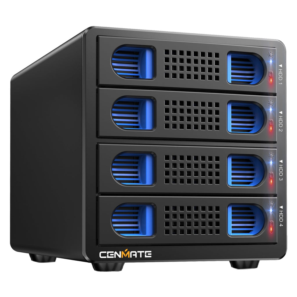 4 Bay Hard Drive Enclosure with Cooling Fan M338344