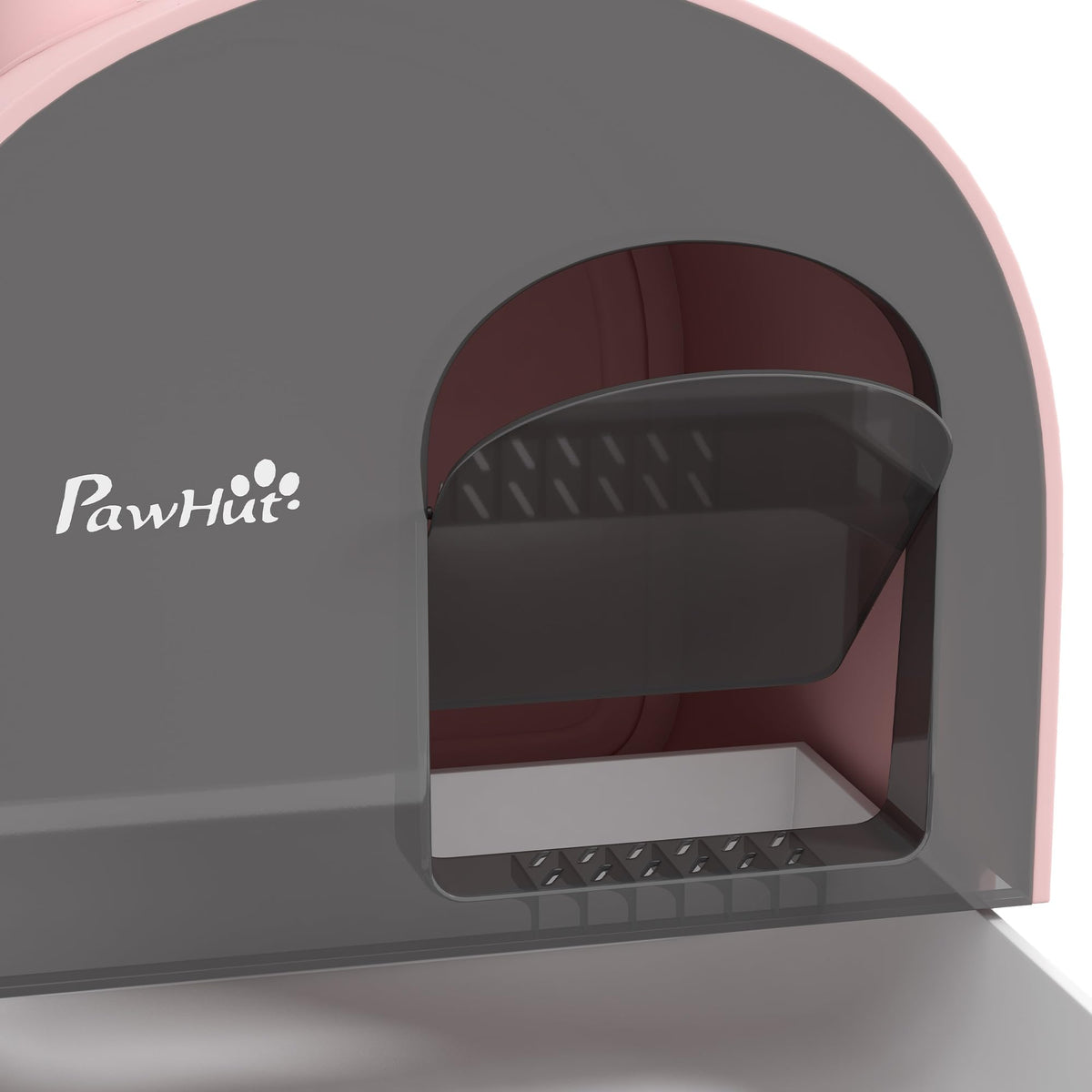 Pink Covered Cat Litter Box with Scoop W3958