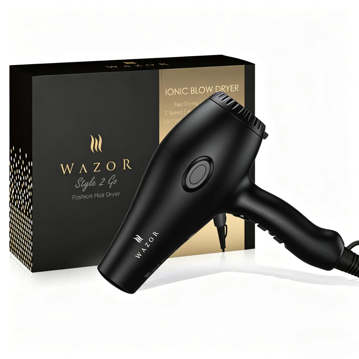 1875W Ionic Hair Dryer with Diffuser and Concentrator C892