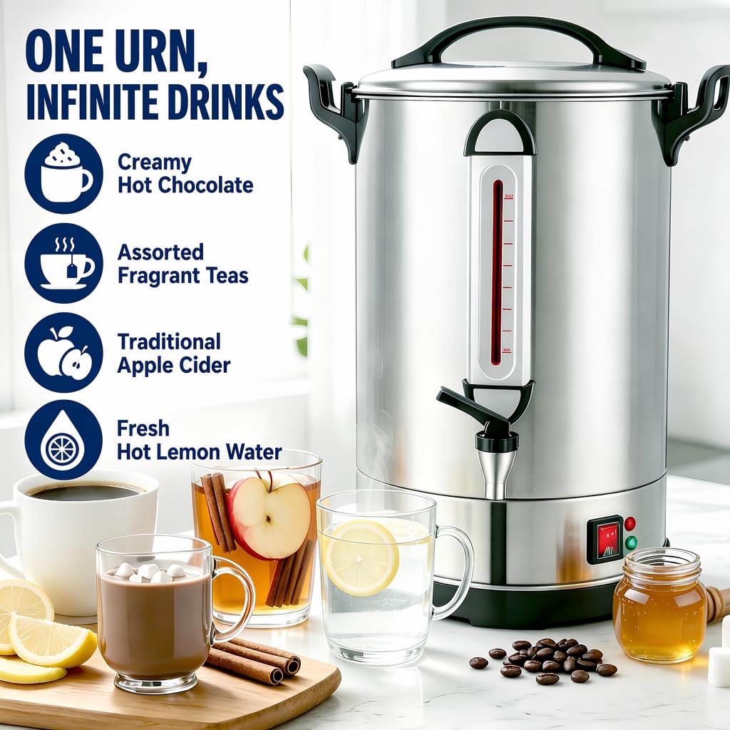 16L 304 Stainless Steel Commercial Coffee Urn R794912