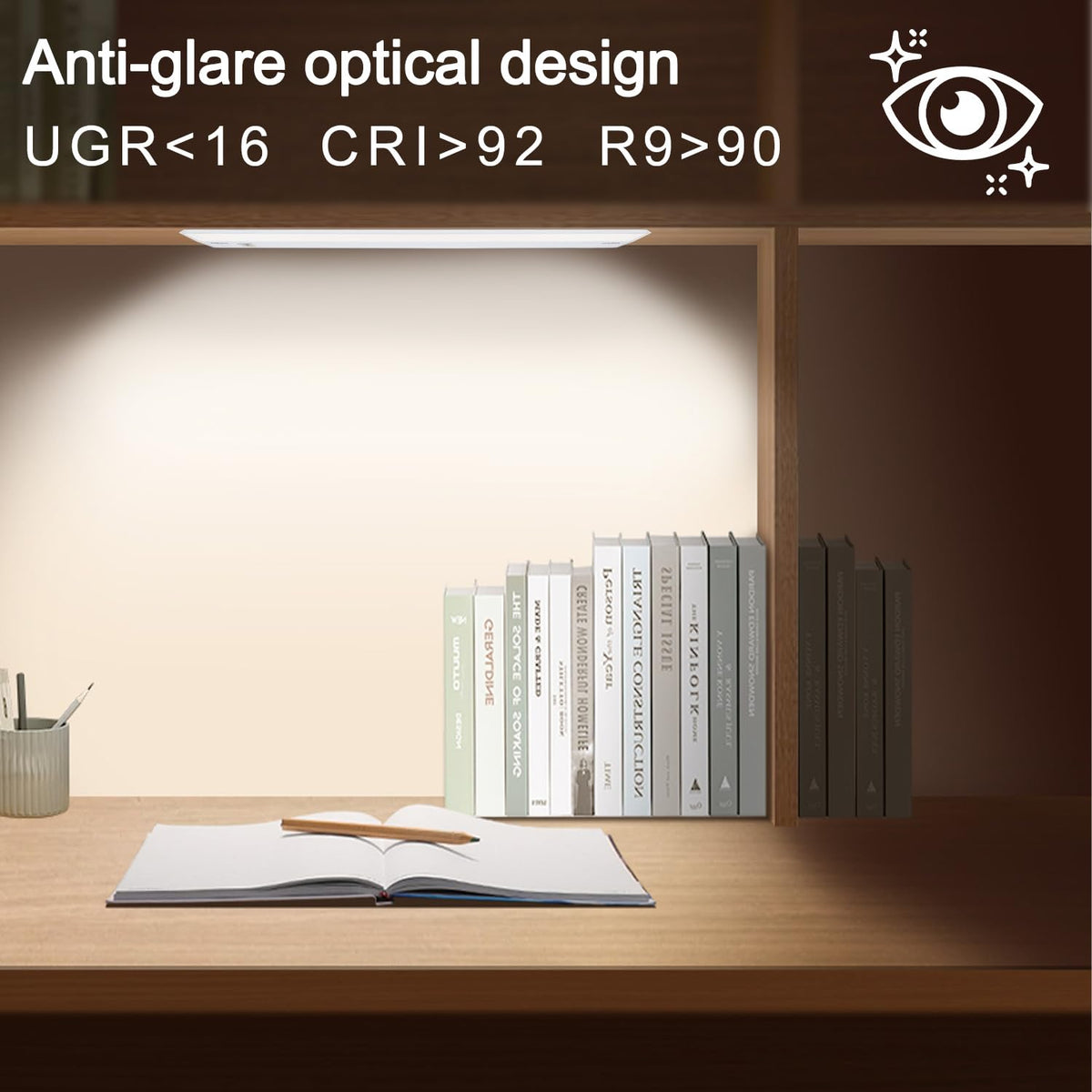 2 Packs Under Cabinet Lighting, 24in 18W Dimmable LED Light, 5 Color Temperature R662