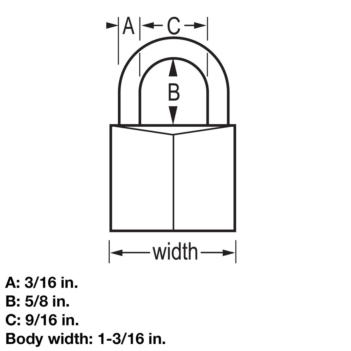 Outdoor Weather-Resistant Keyed Padlock 4-Pack L78001