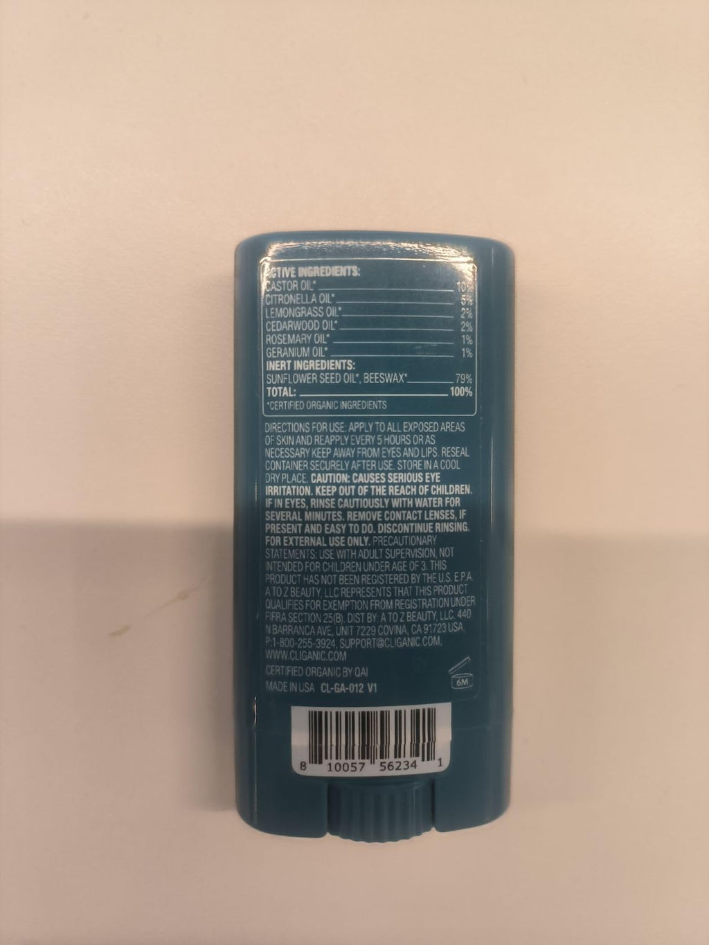 Mosquito Repellent Stick Travel Size 1 Pack S156