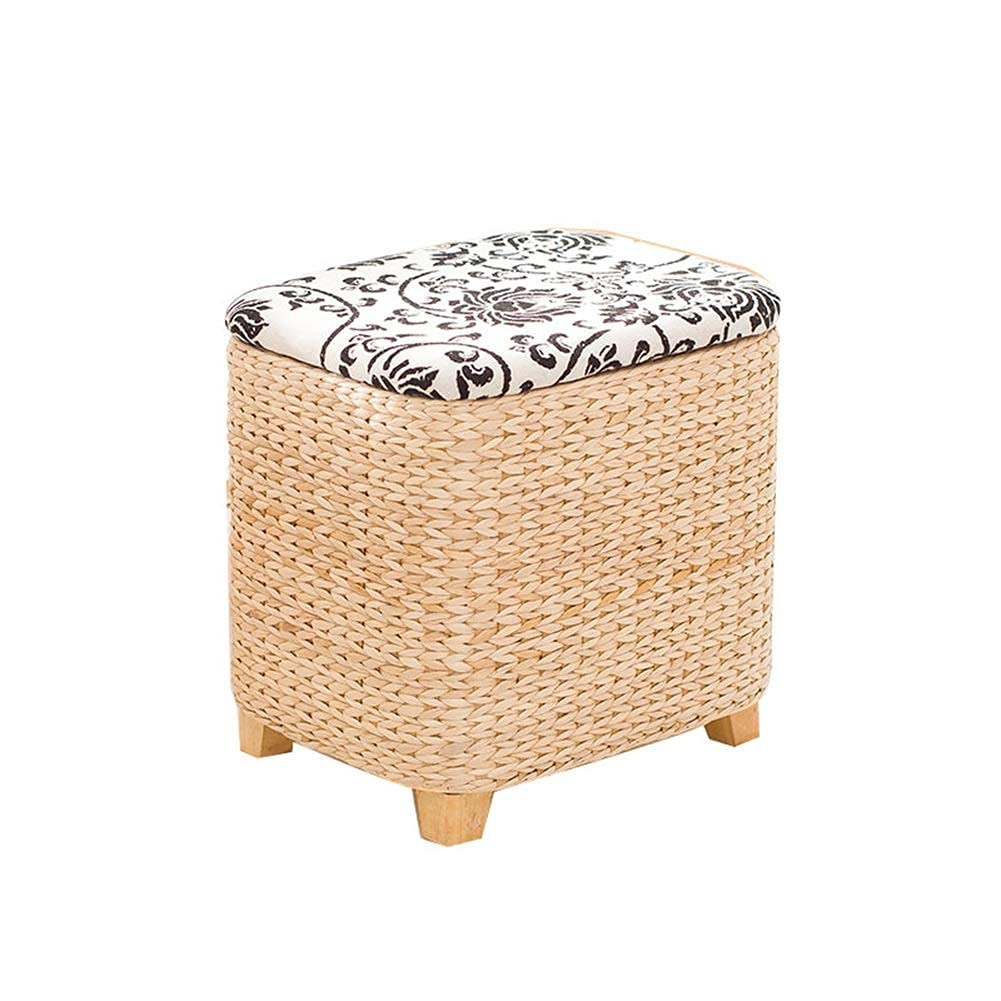 Square Woven Footstool C79708