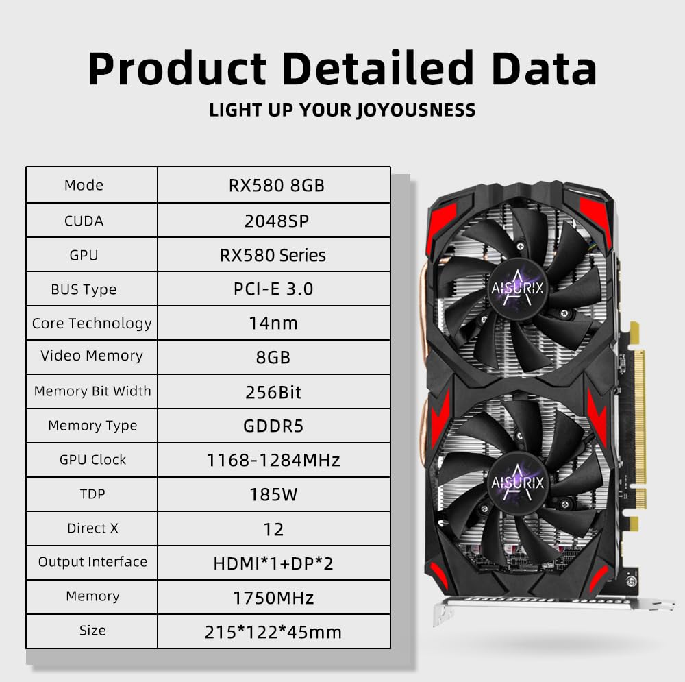 RX 580 8GB GDDR5 Graphics Card V50787