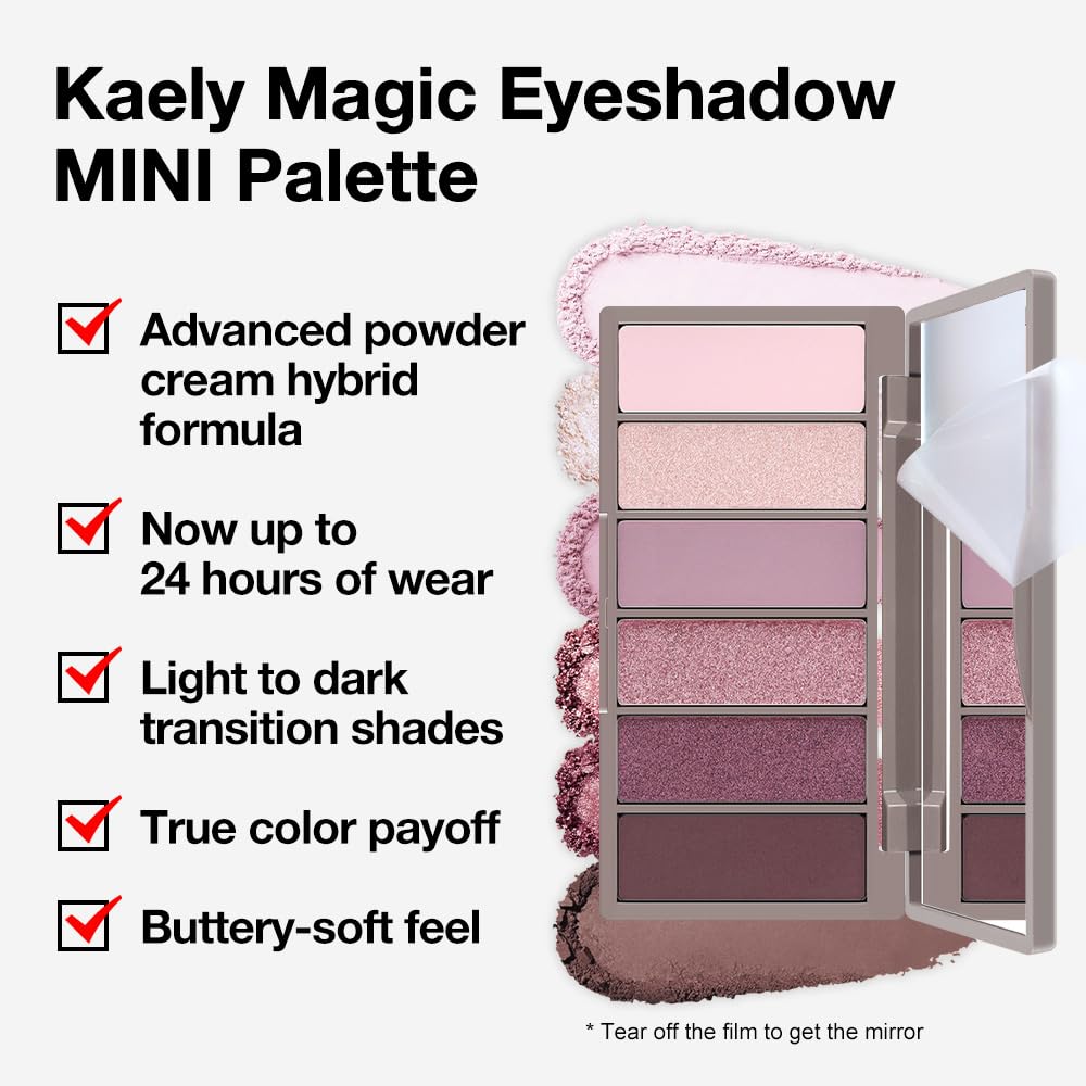 6 Colors Mini Rose Pink Eyeshadow Palette T971023