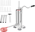 6Lbs Stainless Steel Vertical Sausage Stuffer with 6 Tubes U230699