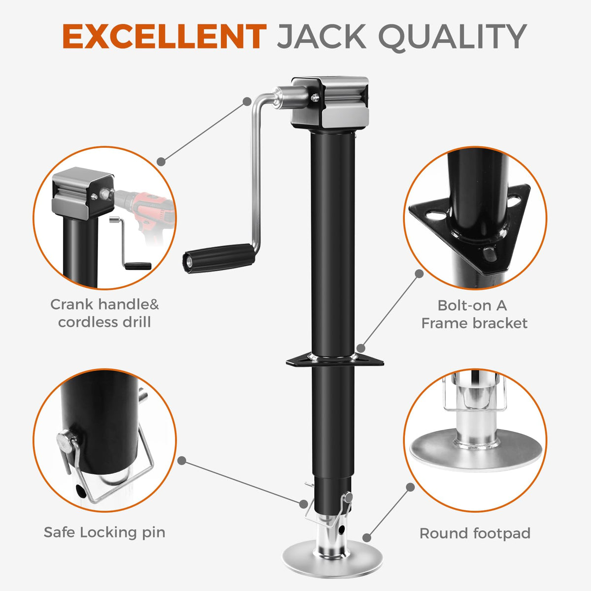 A-Frame Trailer Jack K882