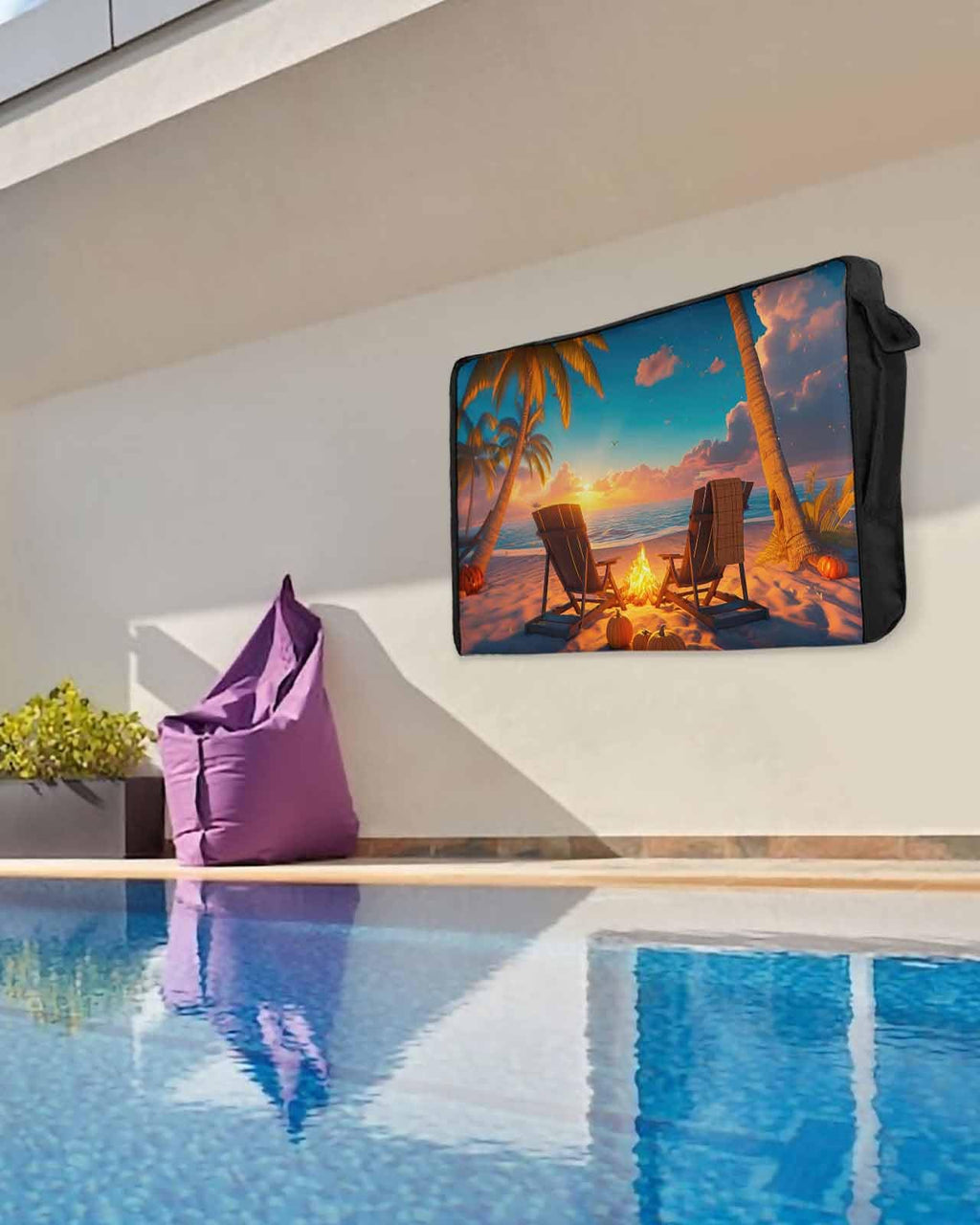 Waterproof Weatherproof Outdoor TV Cover for 30 to 32 Inch Flat Screen X10793