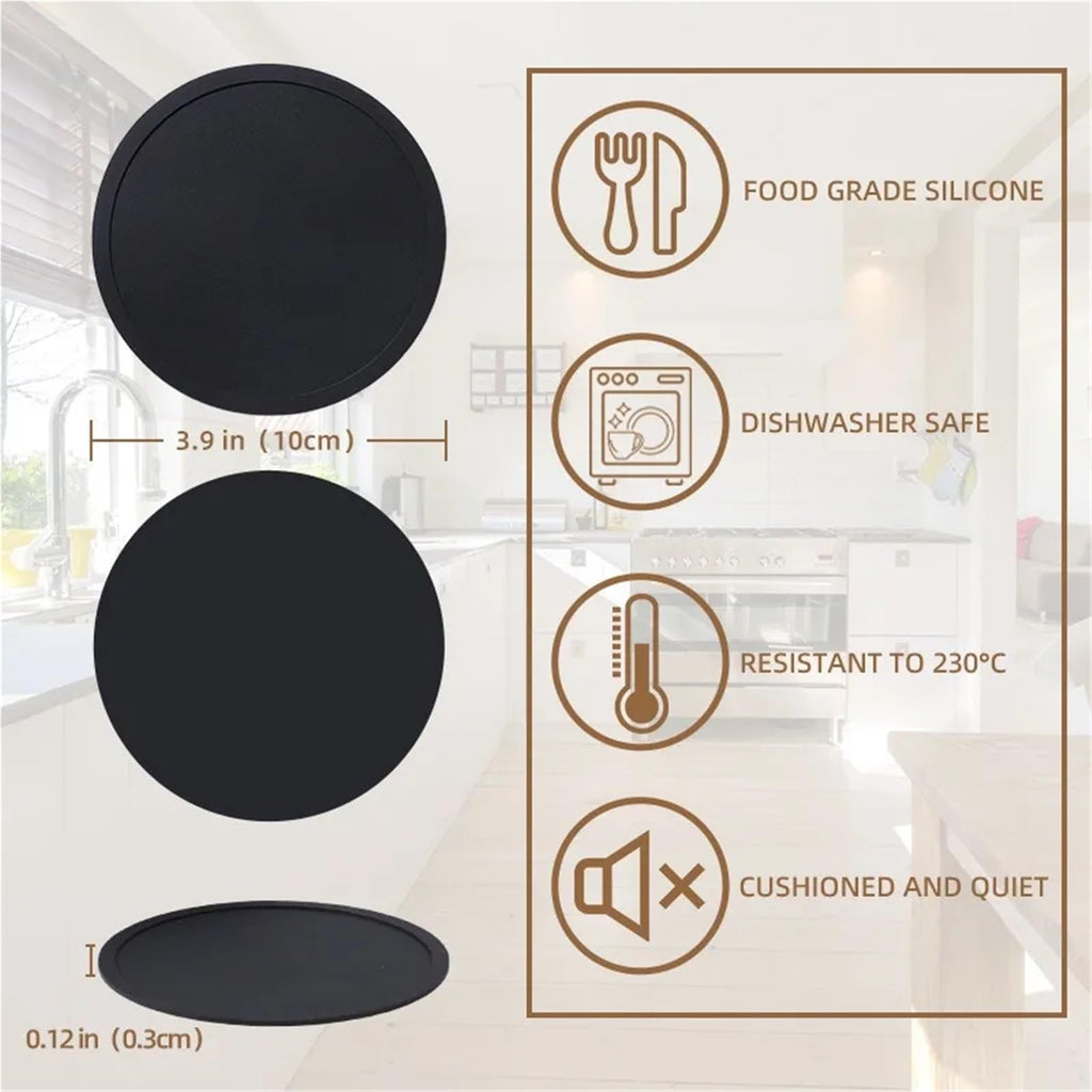Black Silicone Coasters Set of 32 S296703