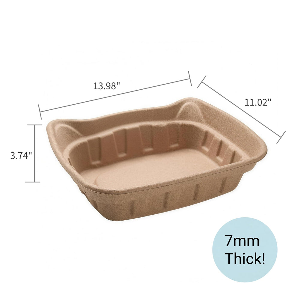 6 Pack Jumbo Disposable Kitten Litter Box R444249