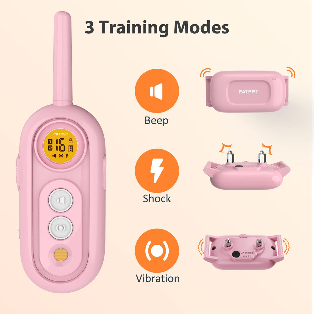 Rechargeable IPX7 Waterproof Dog Training Collar with Remote L134365