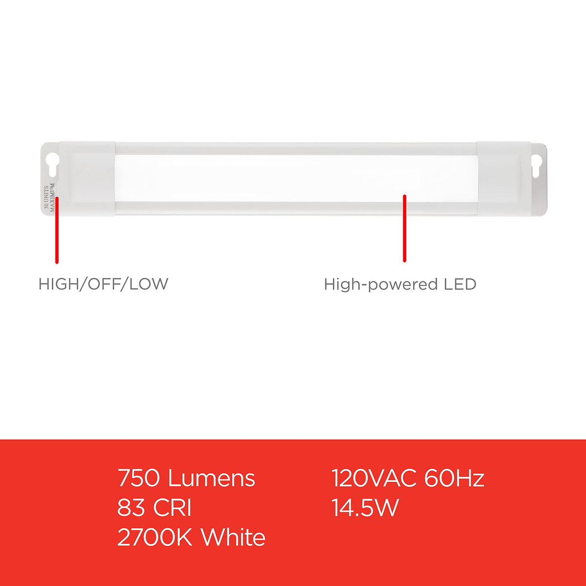 24 Inch Plug in Under Cabinet Light 2700K Y8958