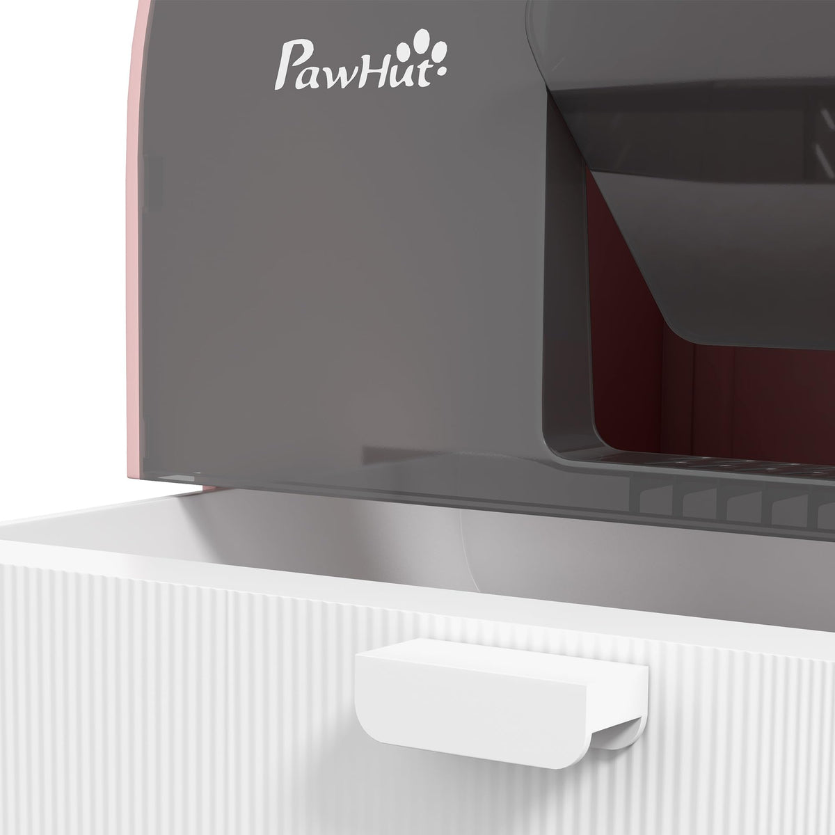 Pink Covered Cat Litter Box with Scoop W3958