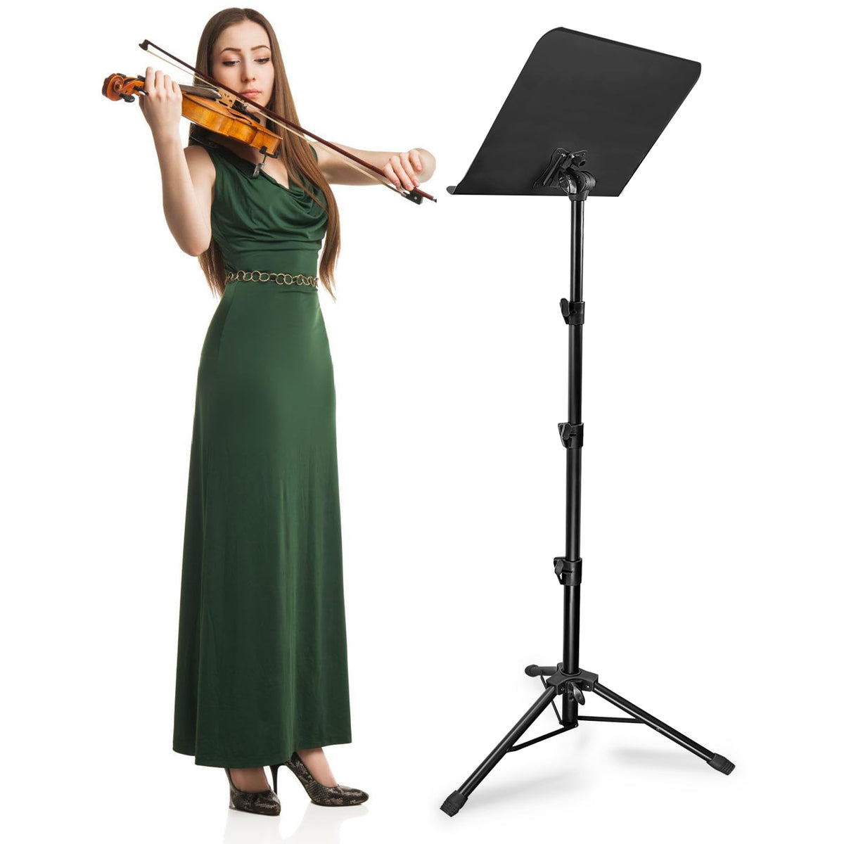 70IN Adjustable Sheet Music Stand with Carrying Bag T6097
