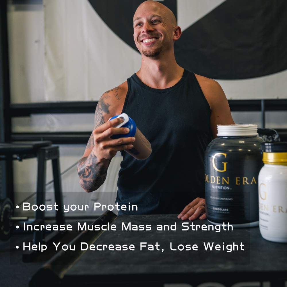 Whey Protein Compound Powder, Vanilla Flavor, Gluten-Free, 5 Pounds C564