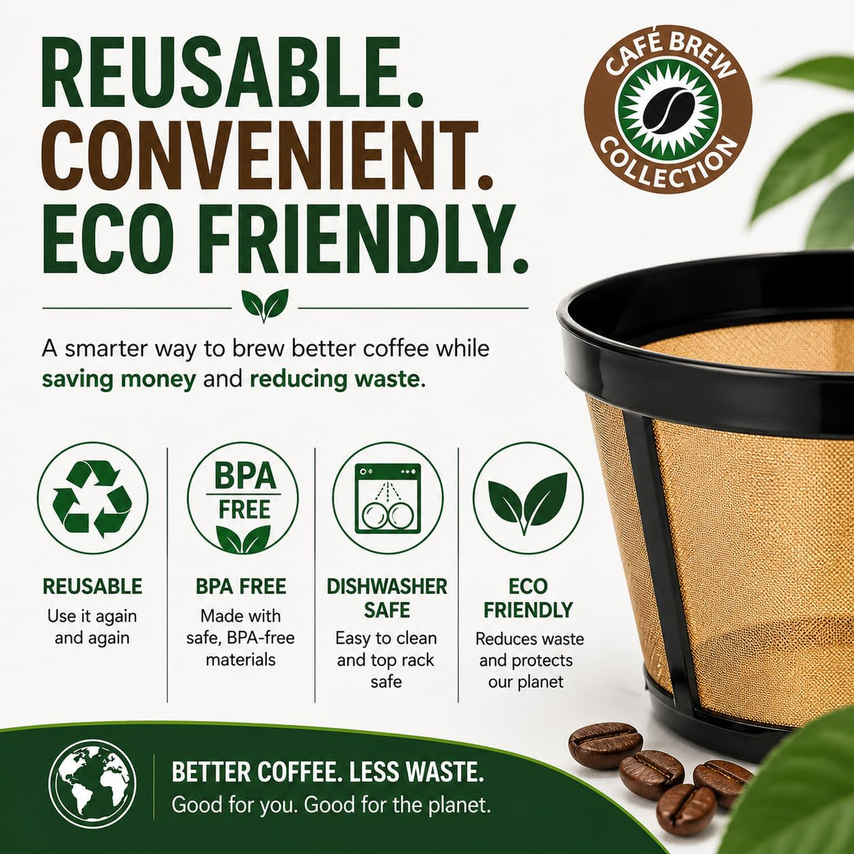 12 Cup Reusable Coffee Filter V808309