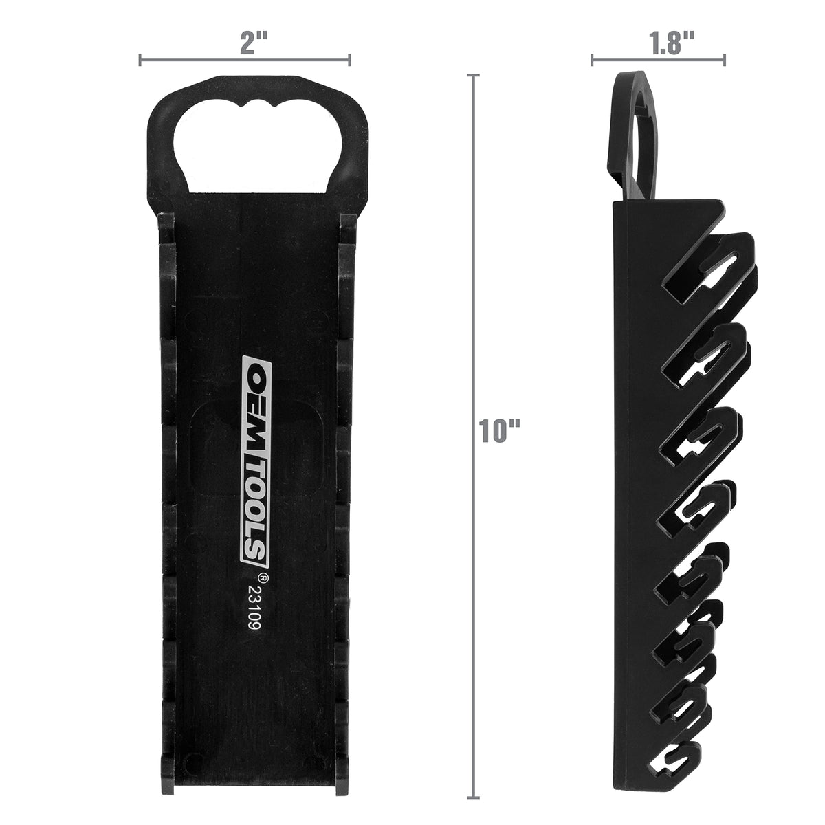 Black 10 Inches Wrench Organizer I6718