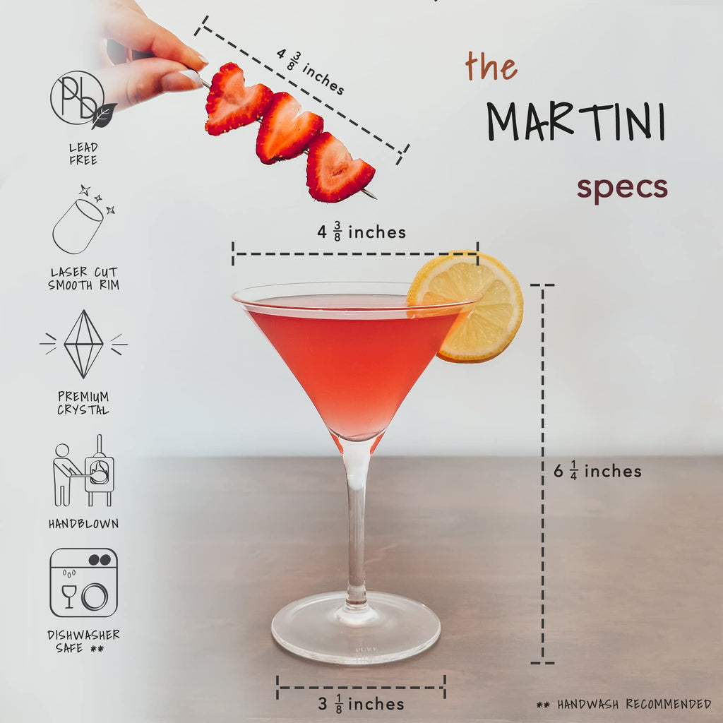 Martini Glasses Set of 4 S422