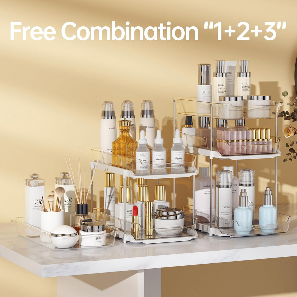 2 Sets of 3-Tier Under Sink Organizers and Storage M653
