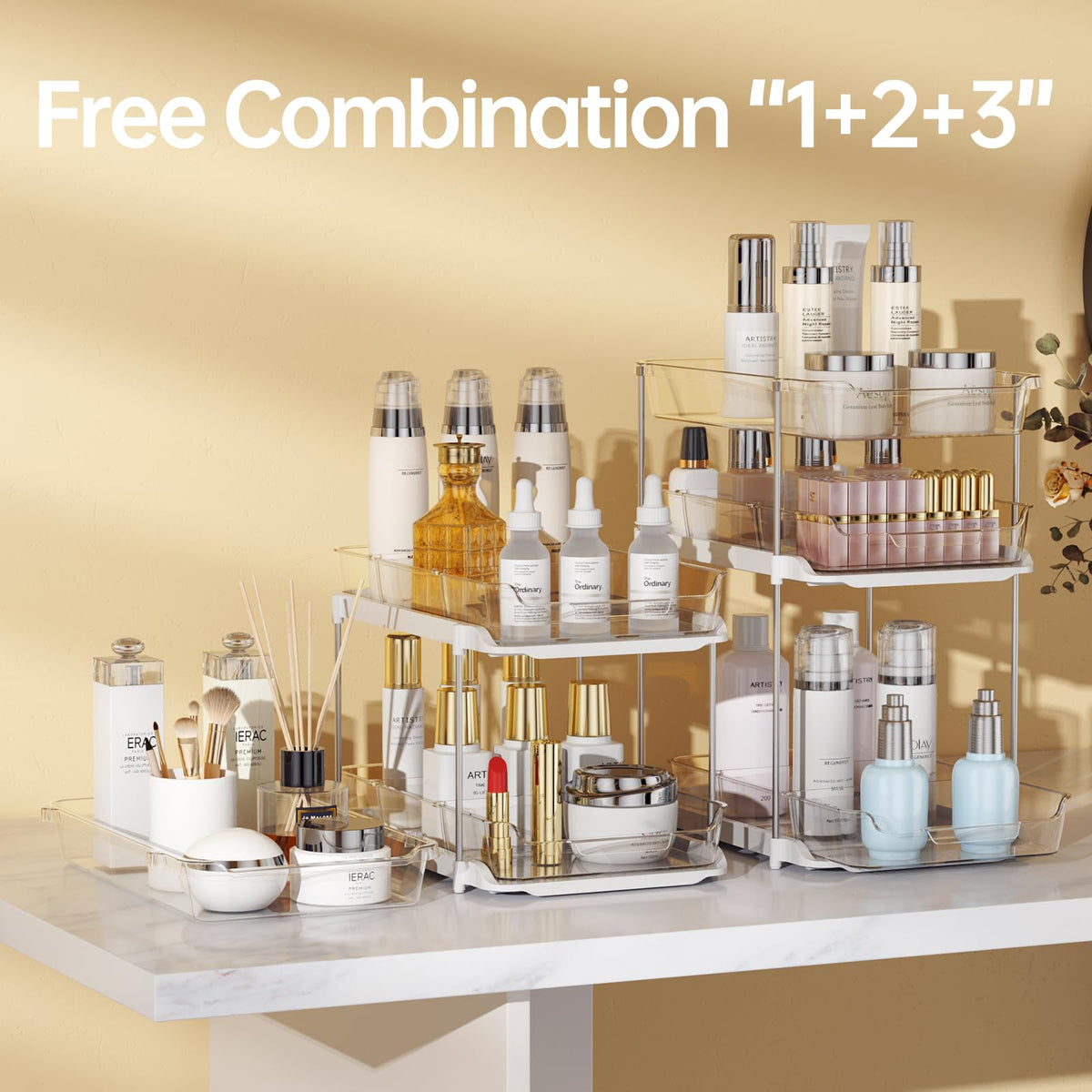 2 Sets of 3-Tier Under Sink Organizers and Storage M653