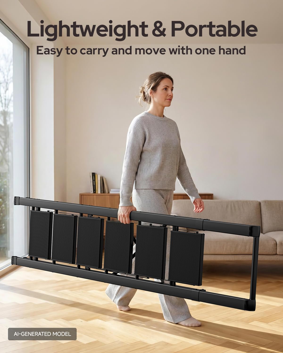 Black Foldable 6 Step Ladder B9218