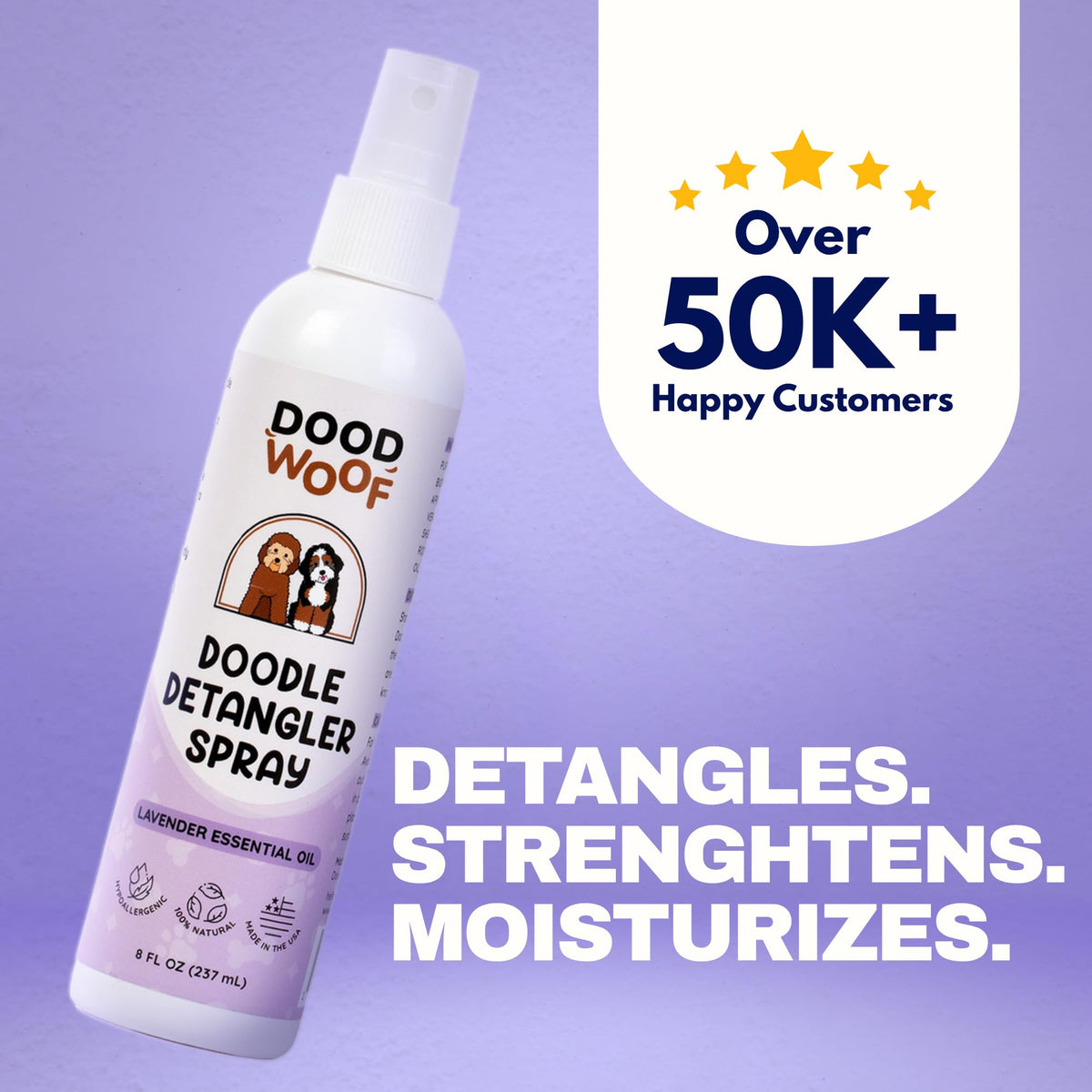 Dog Detangler Spray Leave-in Conditioner 8 oz L619802