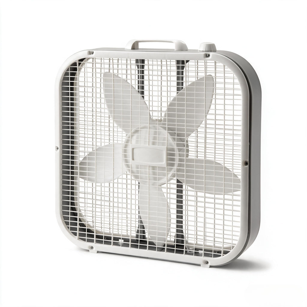 White 3-Speed Box Fan N1679