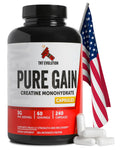 Creatine Monohydrate Capsules 750mg 240 Count Gluten Free U5341